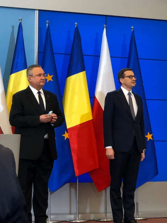 Nicolae Ciucă şi Mateusz Morawiecki FOTO Andreea Ghiorghe