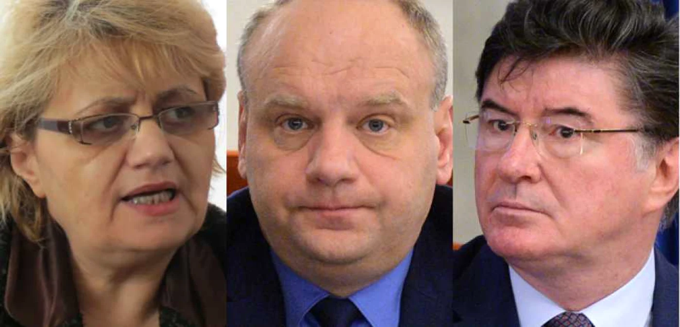 Cristiana Anghel (PC), Ovidiu Donţu (PSD) şi Ioan Chelaru (PSD) FOTO Colaj Adevărul