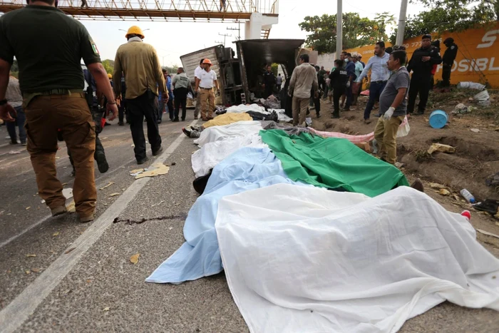 Accident de camion cu 53 de emigranti morti în Mexic 9 decembrie 2021 FOTO Profimedia