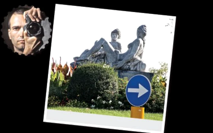  La capătul oraşului este amplasată statuia simbolizând unirea râurilor Gesso şi Stura di Demonte