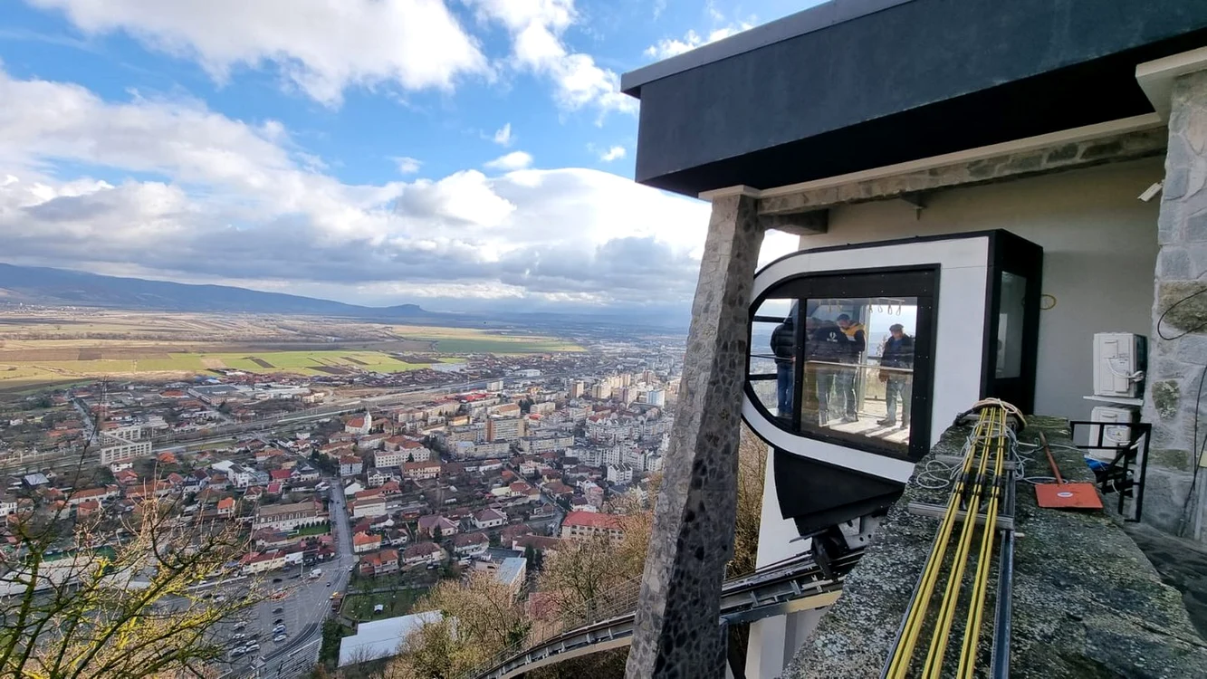 Telecabina cetății Devei. Foto: Primăria Deva