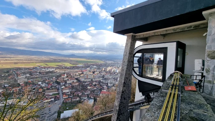 Telecabina cetății Devei. Foto: Primăria Deva