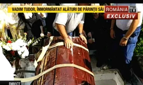 Dimensiunile cavoului sunt prea mici față de sicriul lui Corneliu Vadim Tudor jpeg