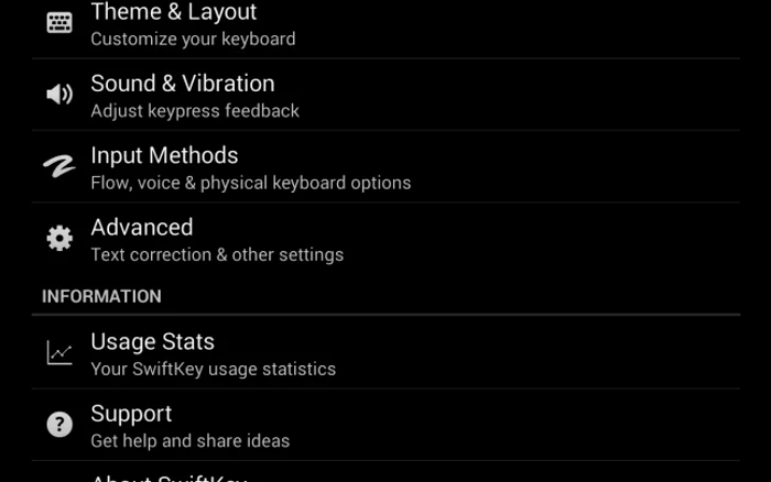 statistici swiftkey