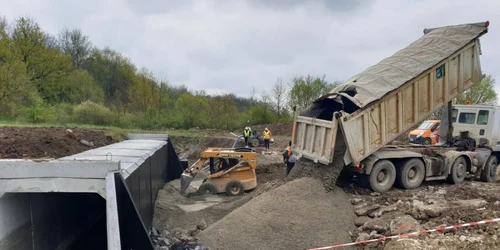 Şantierul centurii Timişoara-Sud