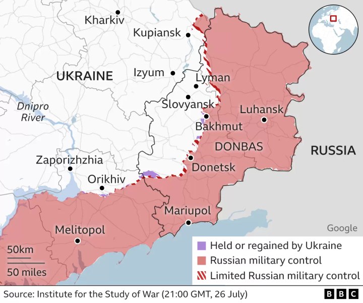 Putin nu a exclus ca Federația Rusă să fie nevoită să creeze o „zonă sanitară” în Ucraina