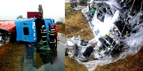 tir rasturnat giurgiu foto isu giurgiu