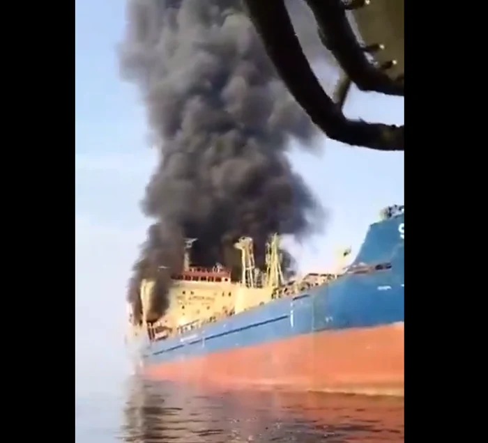 Ținta atacului a fost nava „Skylight”. FOTO: Captură Video 