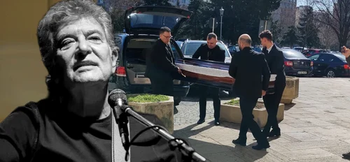 Sicriul cu trupul neînsuflețit a fost depus azi, la Sala Palatului, unde are loc priveghiul 