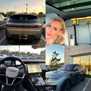 Catrinel Sandu, în noua mașină. Sursa foto: Click!