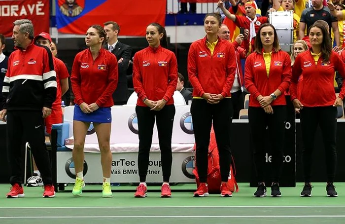 
    Echipa de Fed Cup a Romaniei in victoria cu 3-2 din CehiaFOTO: Facebook  