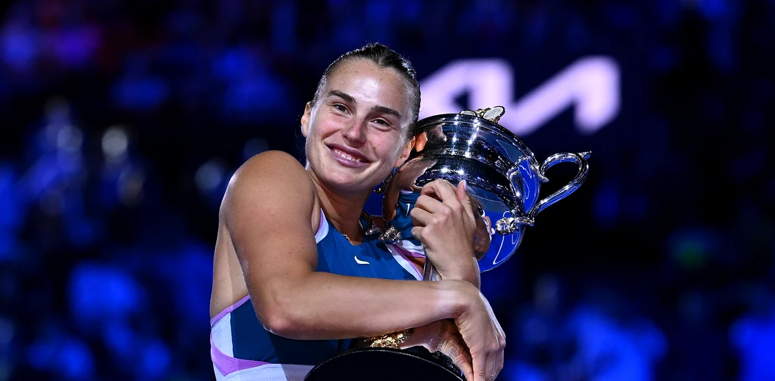 Aryna Sabaleka s-a impus la Australian Open, la începutul sezonului. Foto Getty images