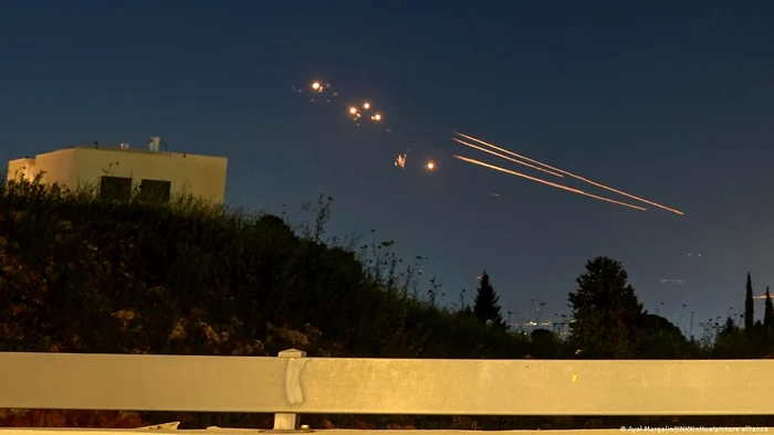 Sistemul israelian de apărare Iron Dome a fost foarte ocupat în noaptea de 13-14 aprilie