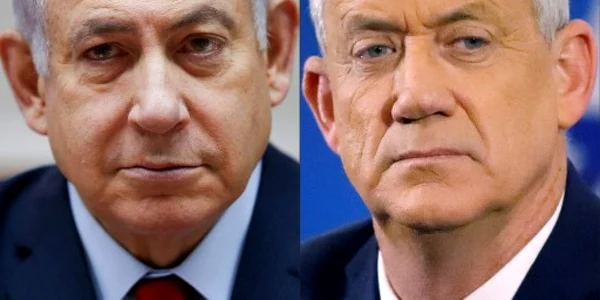 Benny Gantz si Benjamin Netanyahu FOTO AFP