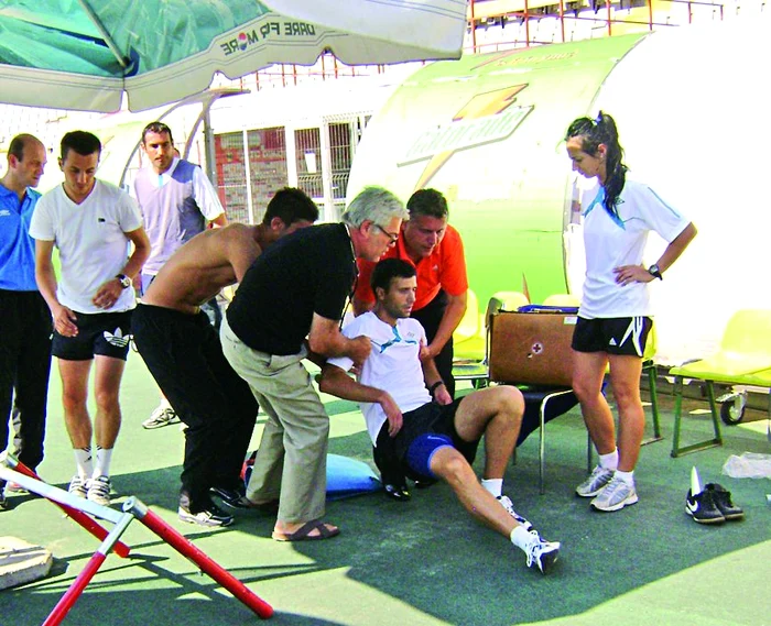 Bogdan Gheorghe s-a  prăbuşit pe pistă la  finalul celor 13 ture