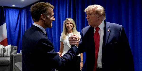 emmanuel macron si donald trump la adunarea general a ONU la New York FOTO X jpg