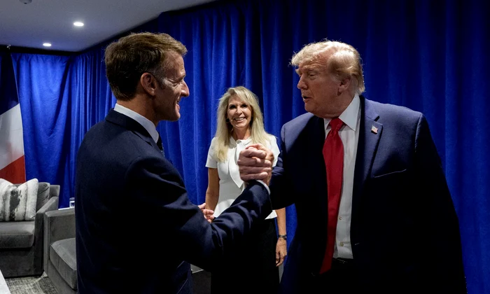 emmanuel macron si donald trump la adunarea general a ONU la New York FOTO X jpg