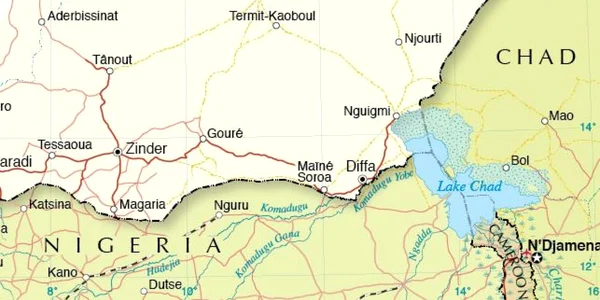 Harta cu Niger