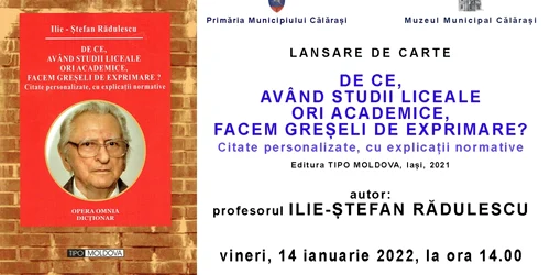 calarasi lansare de carte FOTO Faceb/MMC