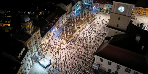 Brasovul în noaptea de Înviere FOTO Allen Coliban
