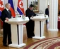 Kim Jong-un l-a primit miercuri pe Vladimir Putin în Coreea de Nord FOTO EPA-EFE