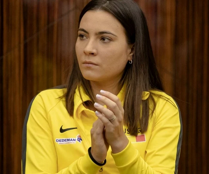 Gabriela Ruse, la primul meci de FedCup FOTO Arhivă personală/Facebook