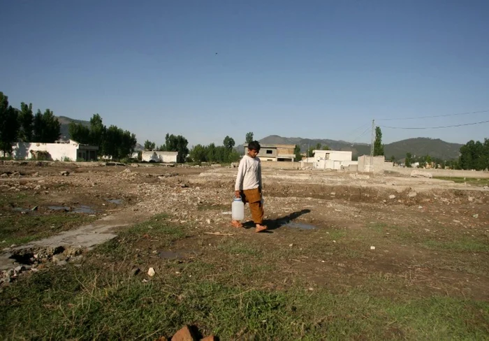 Casa în care a stat ascuns ani de zile Osama bin Laden a fost demolată în februarie 2012 FOTO AFP
