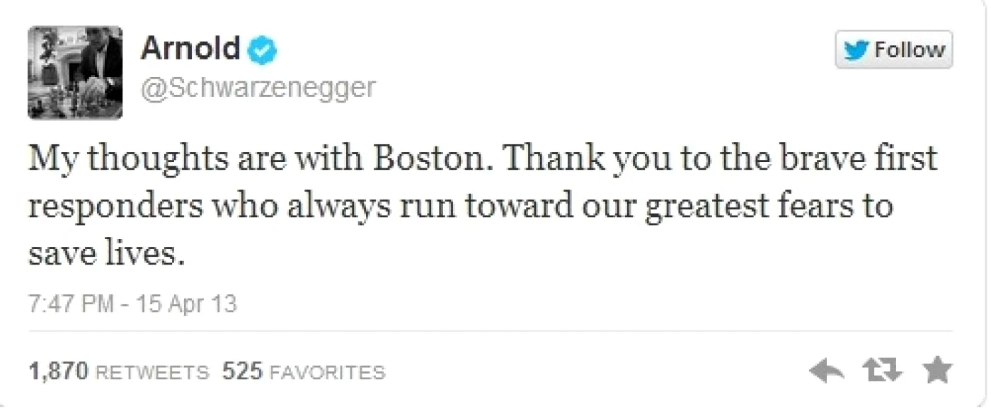 Arnold Schwarzenegger Twitter