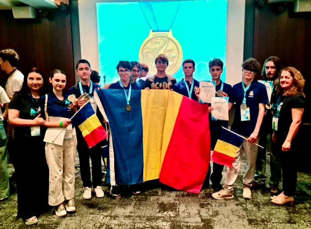Echipa României la Olimpiada Europeană de Geografie. FOTO: Ministerul Educaţiei
