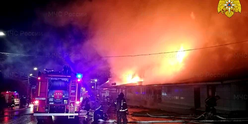 Incendiu la o cafenea din Rusia FOTO Profimedia jpg