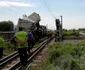 Accident de tren în judeţul Bacău FOTO ISU Bacău