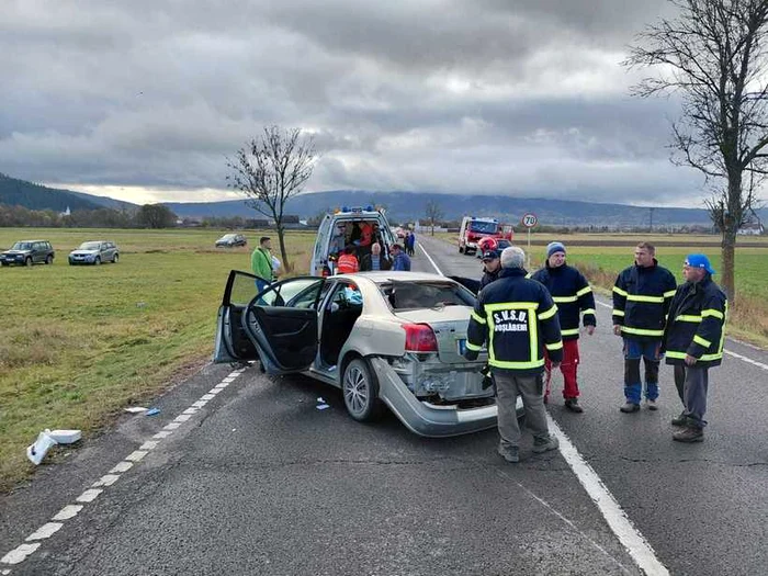 Accident mortal în județul Harghita FOTO: ISU Harghita