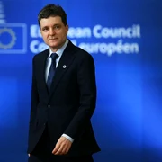 Nicușor Dan, la Bruxelles FOTO AFP