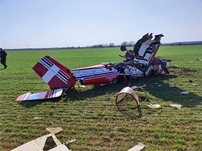 Epava avionului Suhoi 31. Foto: ISU Prahova