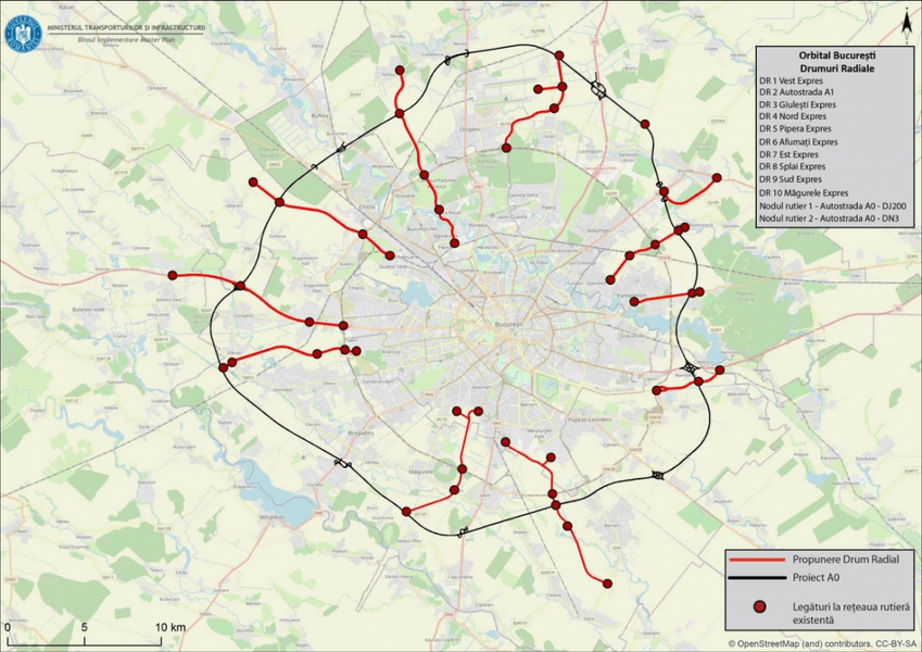 Centura Bucureşti: A fost lansată licitația pentru un nou drum radial 