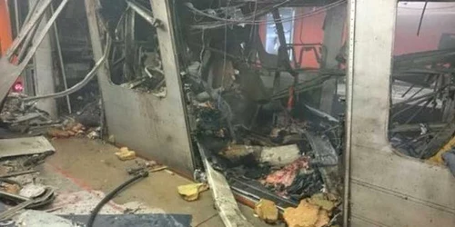 Atentate la Bruxelles. Explozie la metrou - prima poza