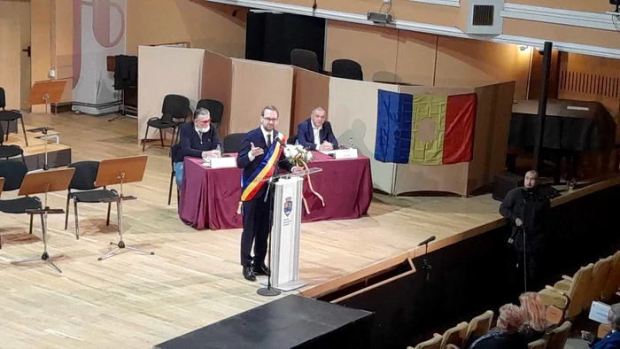 Primarul Fritz la ședința festivă a CLT FOTO Ștefan Both