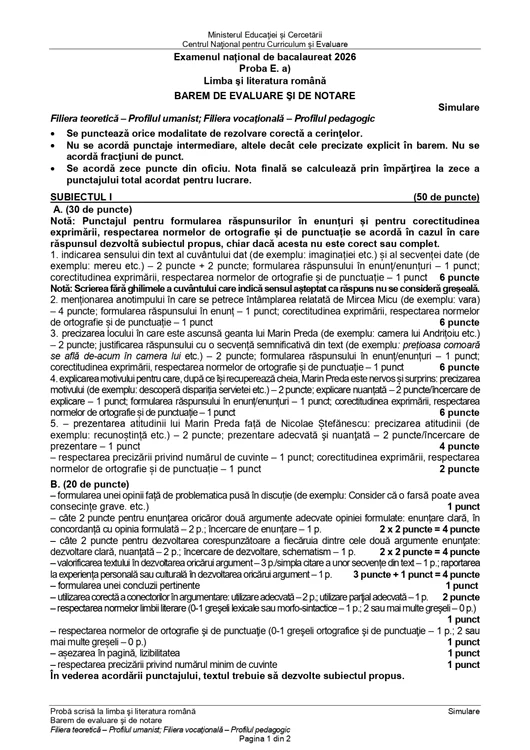 Barem Simulare Bac Romana Uman 1 jpg