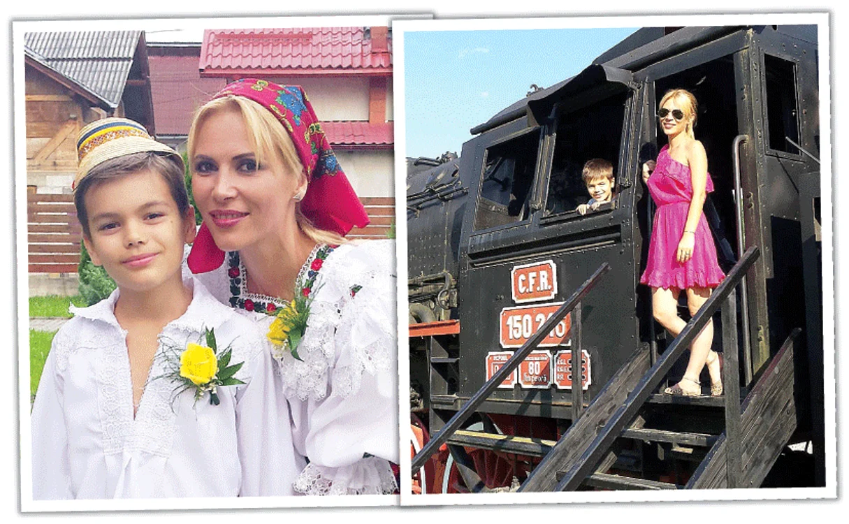 
    Cristina Şoloc, mândră de fiul ei, Alexandru (10 ani)  