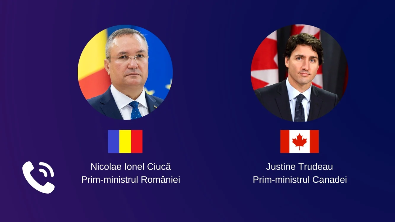 Ciucă, convorbire telefonică cu omologul canadian FOTO: Facebook