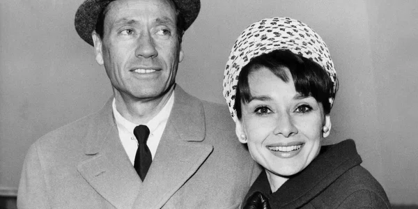 Audrey Hepburn si soțul Mel Ferrer jpg