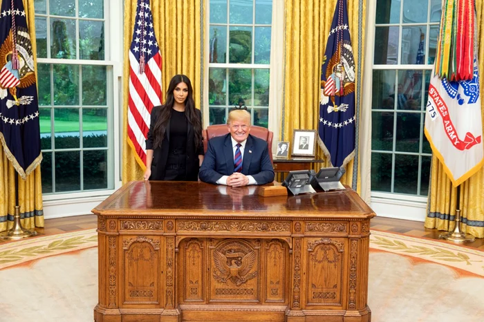 Kim Kardashian a ajuns prima dată la Casa Albă, în mai 2018foto: Hepta