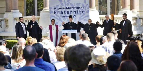 Slujba interreligioasa la Nisa la un an de la atentatul soldat cu 86 de morti FOTO Ville de Nice