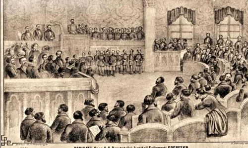 Cum a lăsat Cuza Vodă Biserica în sapă de lemn jpeg