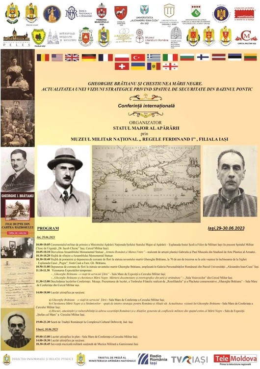 „Gheorghe Brătianu și chestiunea Mării Negre”, conferință internațională la Iași