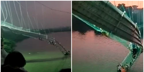 Un pod din India s a prăbușit. Foto: Captură video Twitter