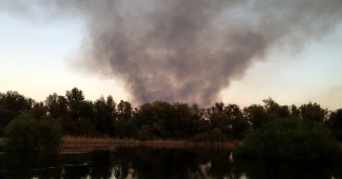 Incendiu la Crişan FOTO Adevărul