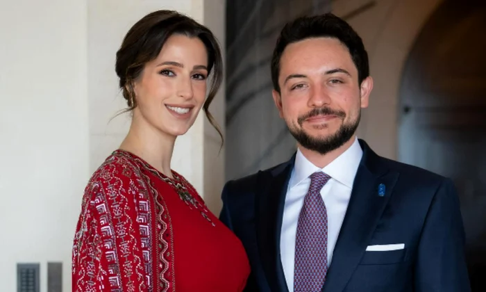Prințesa Rajwa și Prințul Hussein foto Instagram png