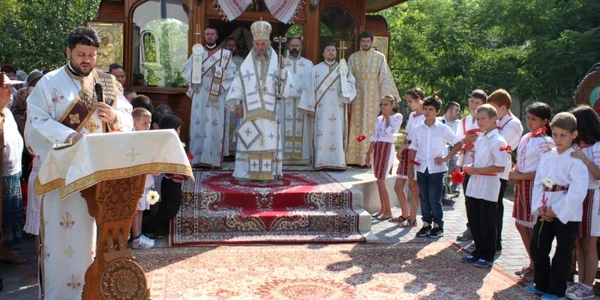 Imagine de la slujba religioasă de Sf.Ilie