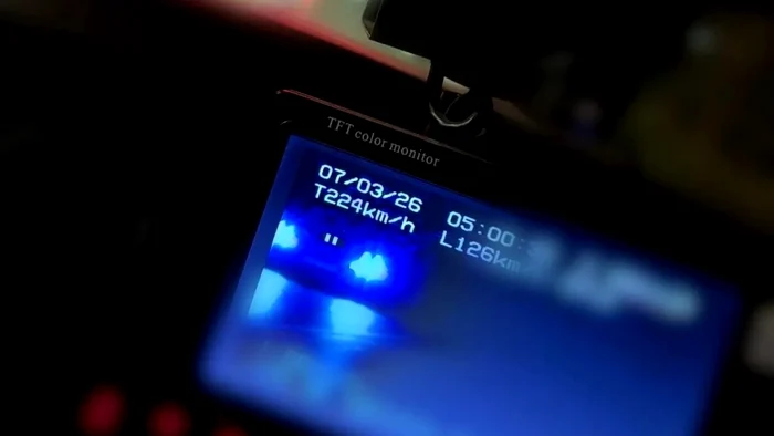Radarul a înregistrat 224 km/h FOTO: IPJ Constanța